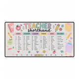 Teacher Shorthand desk mat