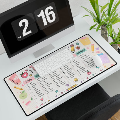 Teacher Shorthand desk mat