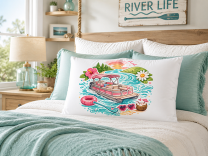 River Fun pillowcase