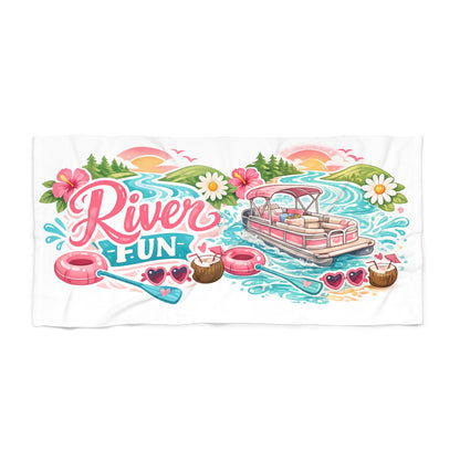 River Fun Beach Towel